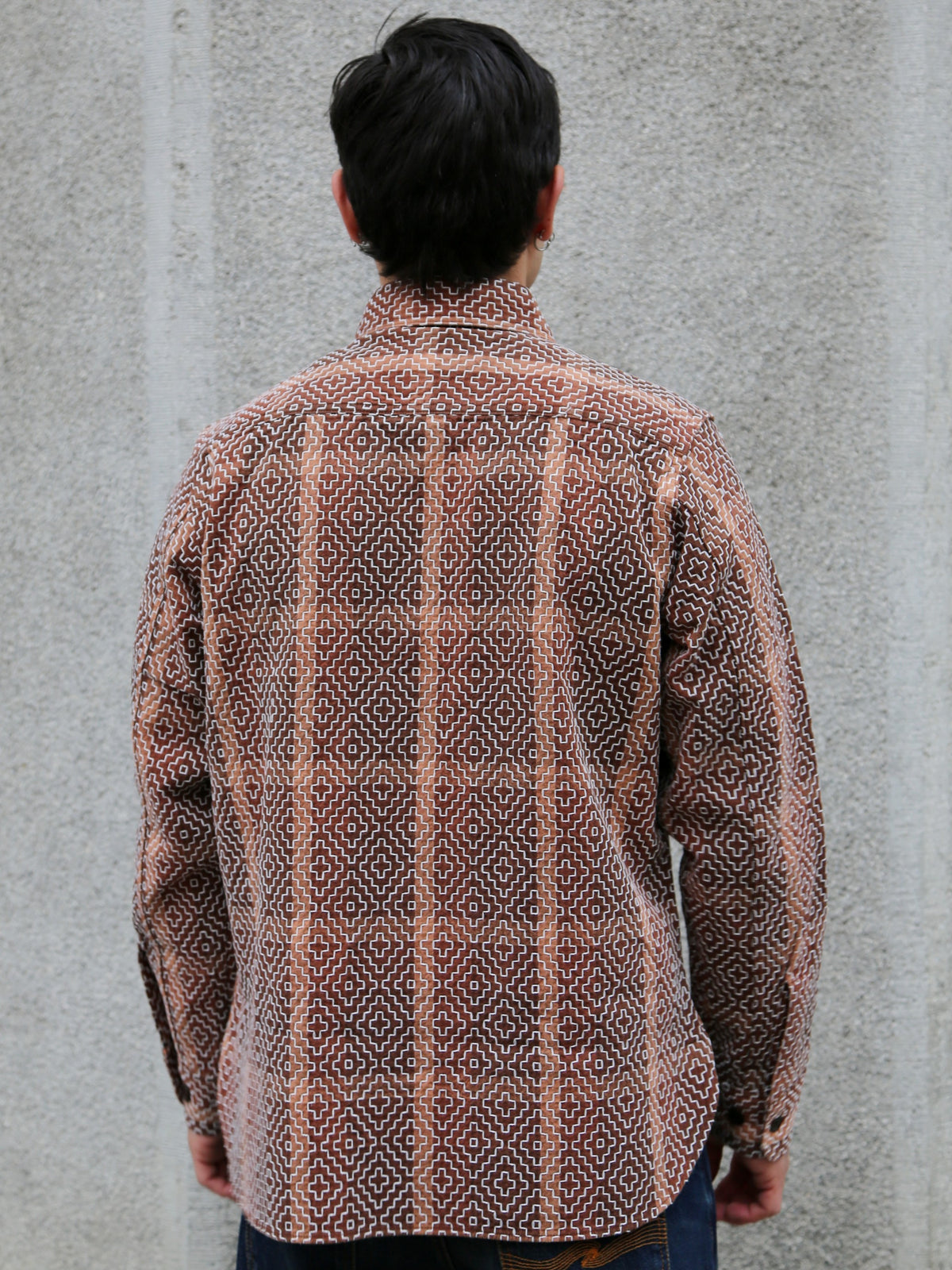 Studio D'Artsian Kakishibu Noragi Sashiko Shirts – Kaki (5726)