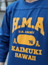 Sun Surf "H.M.A" Slub Yarn Football Tee – Blue (SS69656-128)