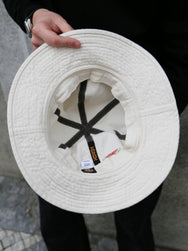 Indigofera 10oz ‘Haisy Mae’ Denim Bucket Hat – Ecru (1280-064-20)