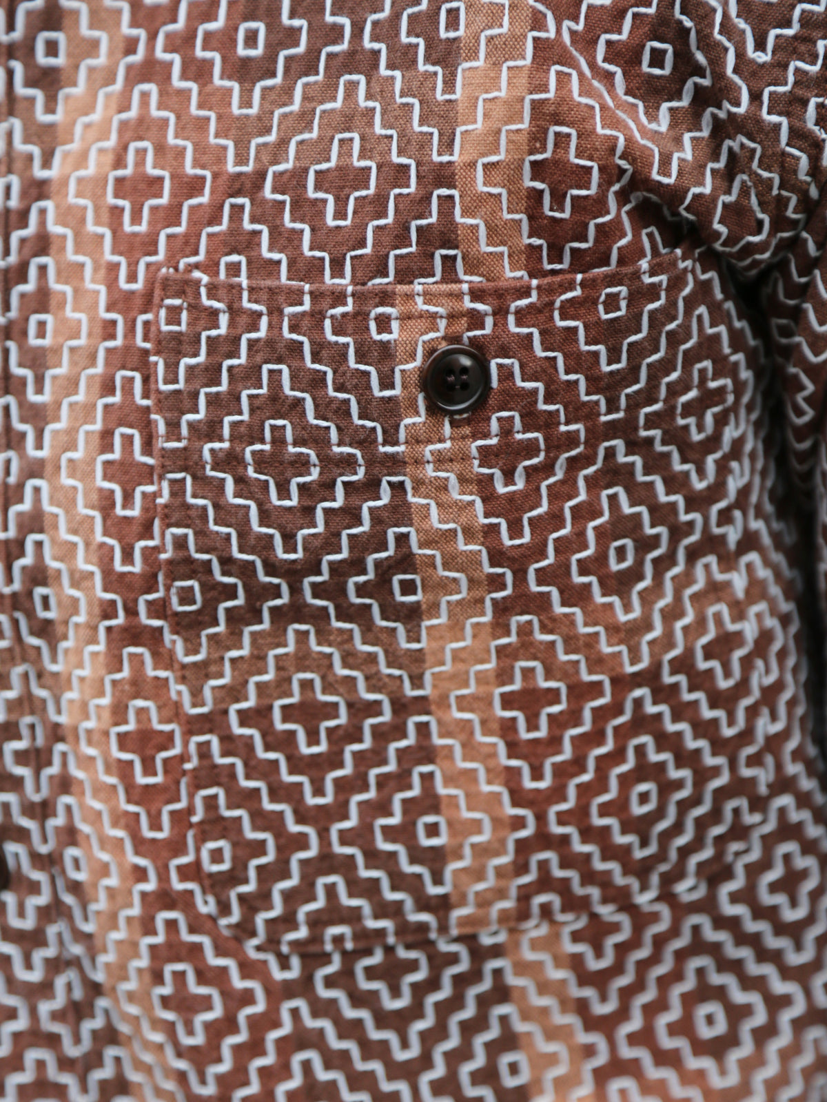 Studio D'Artsian Kakishibu Noragi Sashiko Shirts – Kaki (5726)