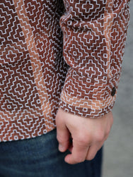 Studio D'Artsian Kakishibu Noragi Sashiko Shirts – Kaki (5726)