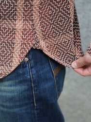 Studio D'Artsian Kakishibu Noragi Sashiko Shirts – Kaki (5726)