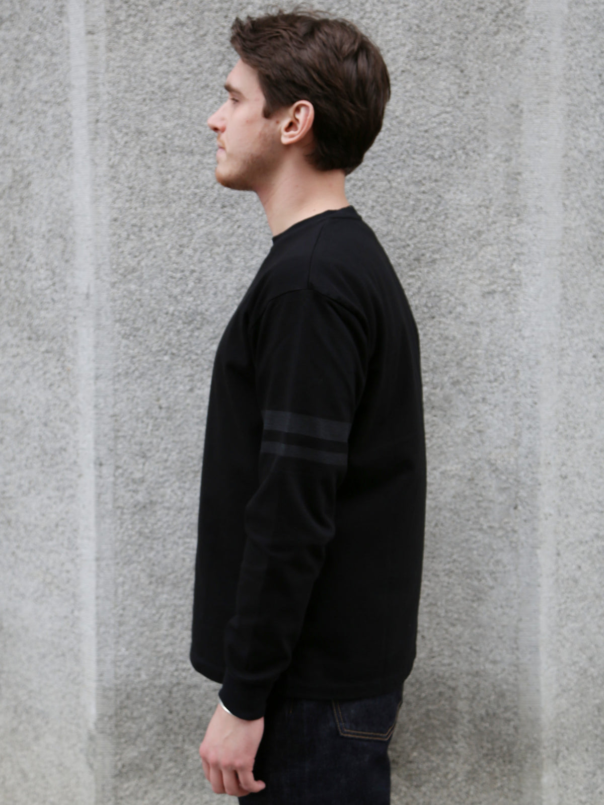 Momotaro Zimbabwe Cotton LS Tee – Black (MMTS6018)
