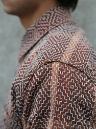 Studio D'Artsian Kakishibu Noragi Sashiko Shirts – Kaki (5726)