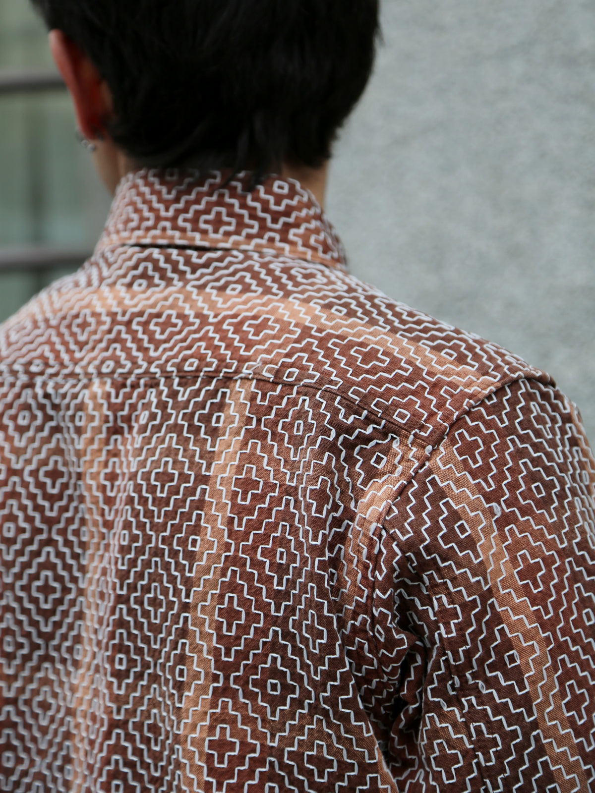 Studio D'Artsian Kakishibu Noragi Sashiko Shirts – Kaki (5726)