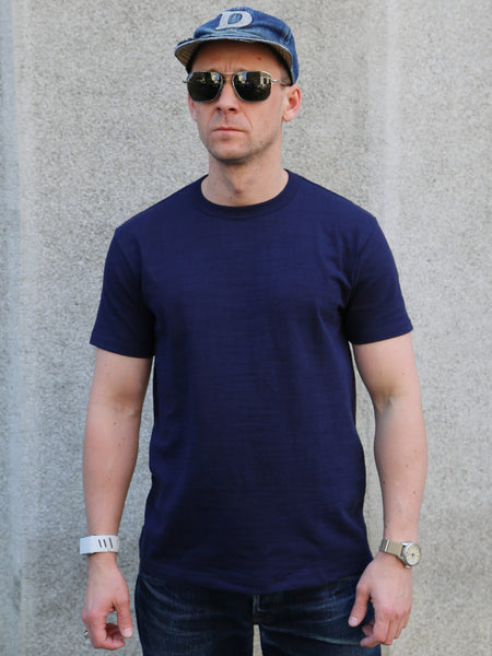 Joe McCoy Athletic T-shirt / Loop-wheel – Navy (MC19010-140)
