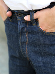 Black Sign 1920s 10.5oz Dockery Waist-Overalls – Dark Indigo (BSSP-25507)