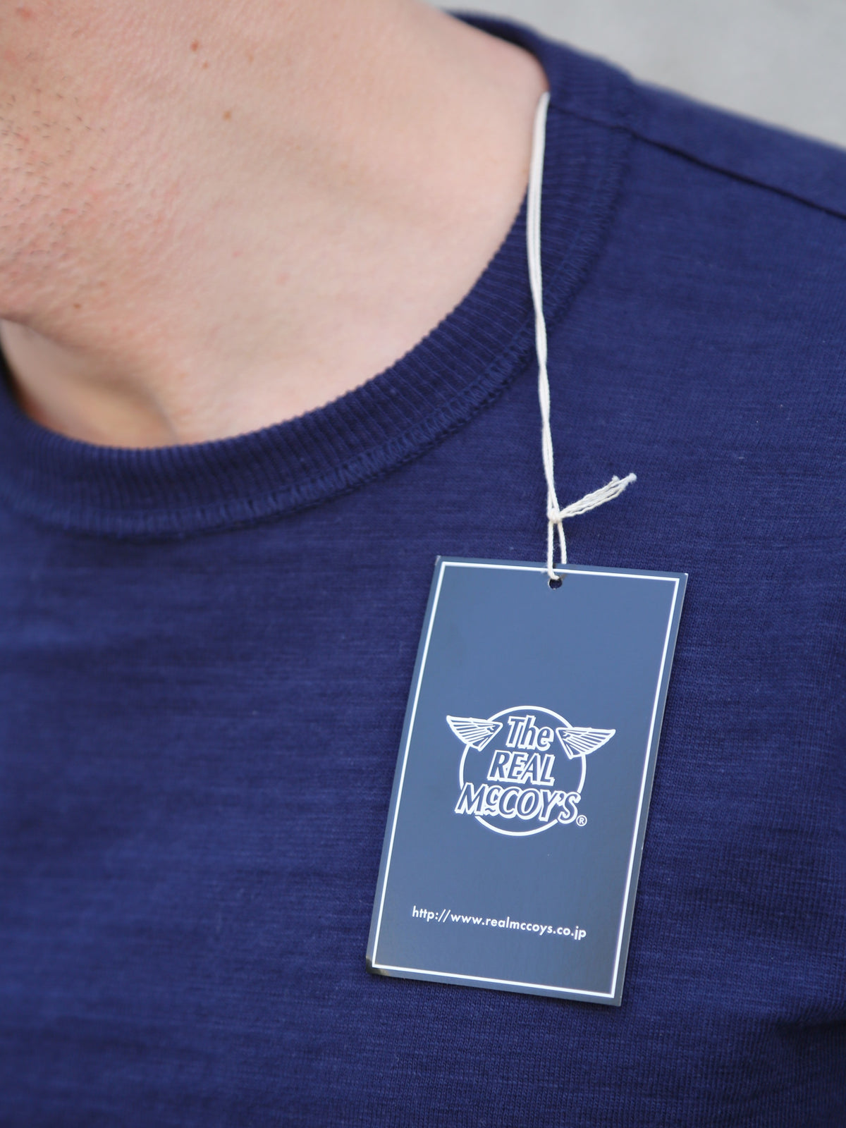 Joe McCoy Athletic T-shirt / Loop-wheel – Navy (MC19010-140)