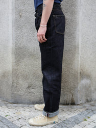Momotaro 15.7oz #100 Classic Straight Jeans – Black (MMJB0101)