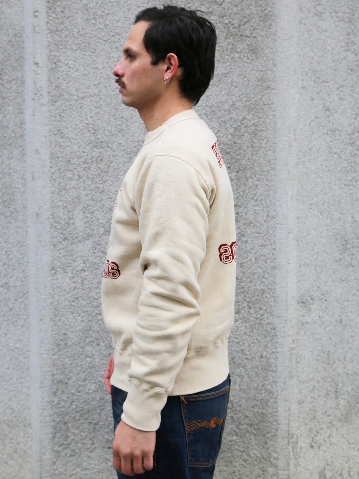 Studio D'Artsian Printed Sweatshirt West Side – Ivory (8193A)