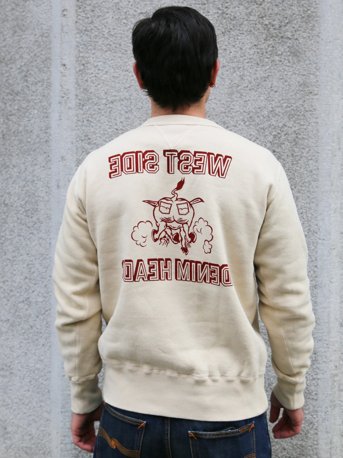 Studio D'Artsian Printed Sweatshirt West Side – Ivory (8193A)