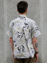 Black Sign “Raging Horse” Geronimo Shirt – Salt White (BSSL-26106)