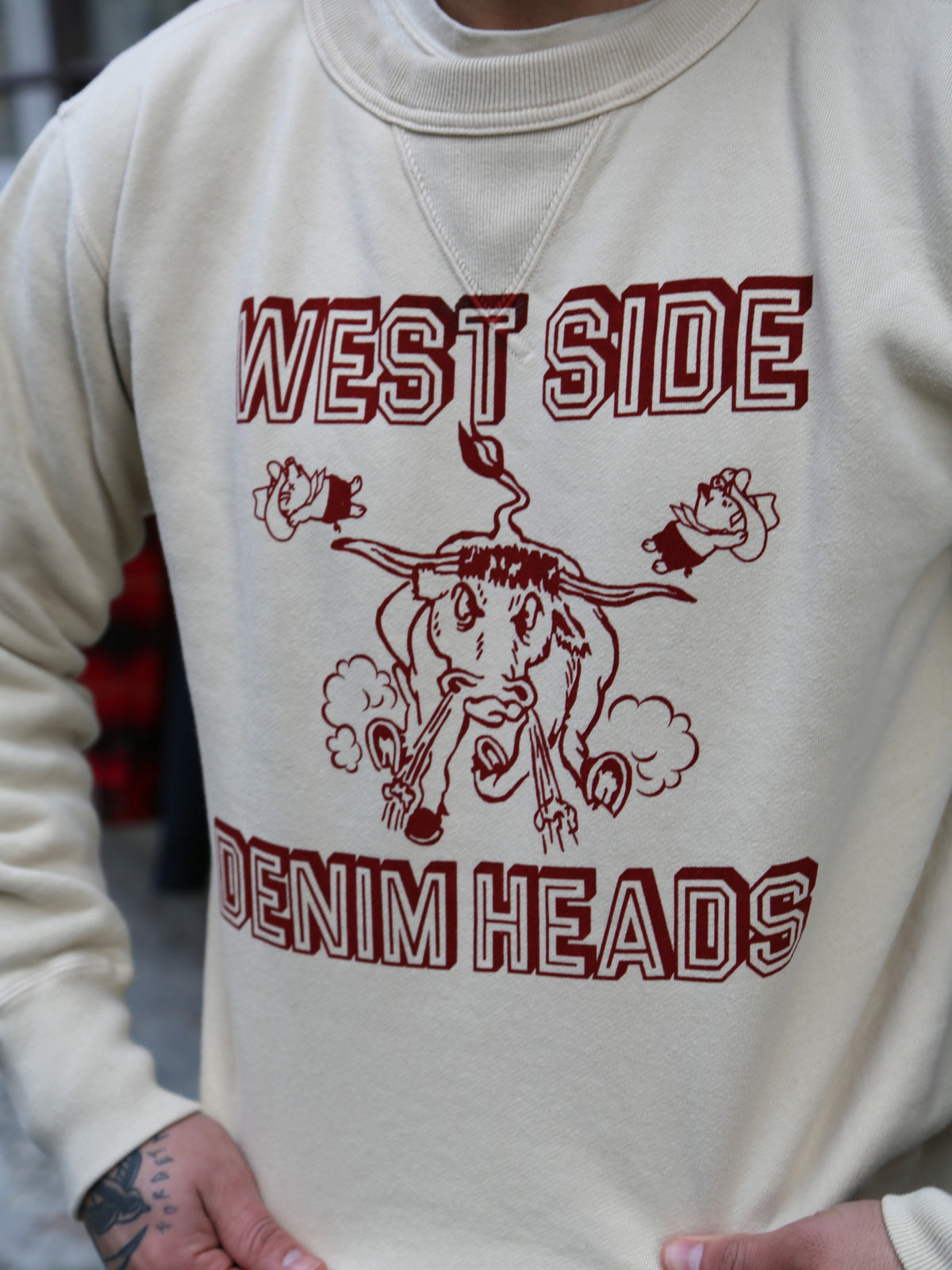 Studio D'Artsian Printed Sweatshirt West Side – Ivory (8193A)