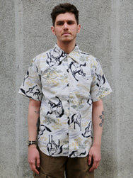 Black Sign “Raging Horse” Geronimo Shirt – Salt White (BSSL-26106)