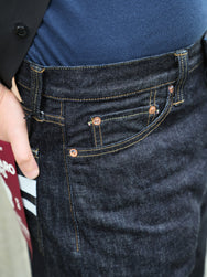 Momotaro 15.7oz #100 Classic Straight Jeans – Black (MMJB0101)