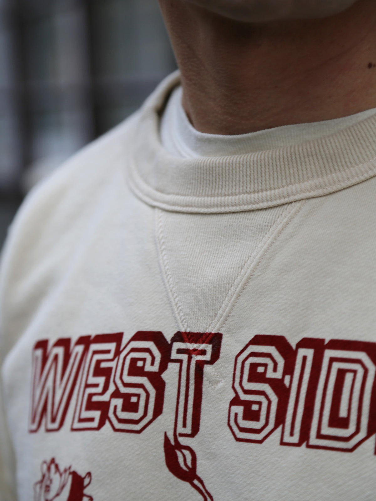 Studio D'Artsian Printed Sweatshirt West Side – Ivory (8193A)