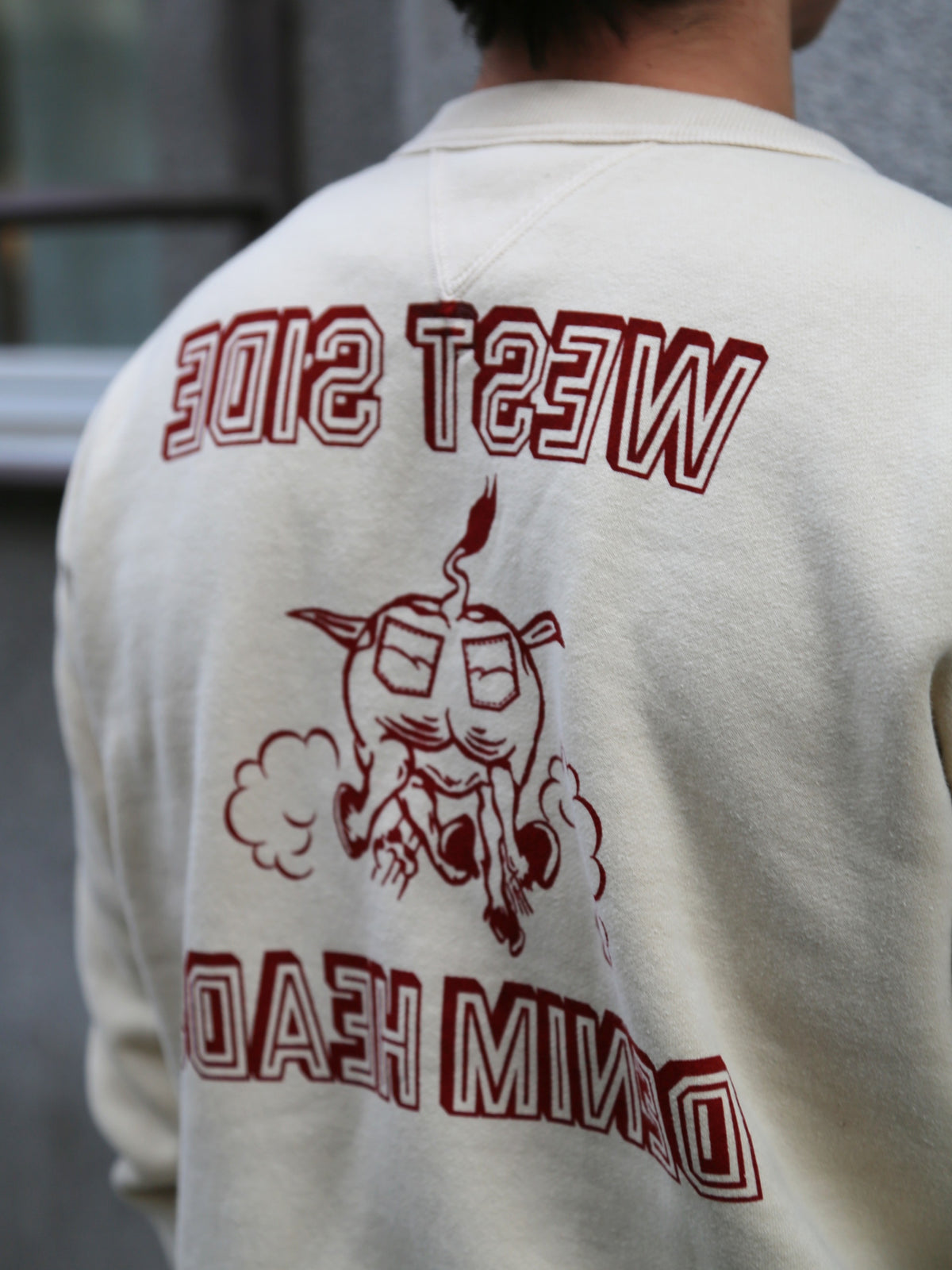 Studio D'Artsian Printed Sweatshirt West Side – Ivory (8193A)