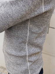 Homespun Knitwear Marl Rib Sweater - Black Marl