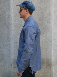 The Real McCOY's U.S. Navy Chambray Shirt LS (Modify) – Light Blue (MS25003)