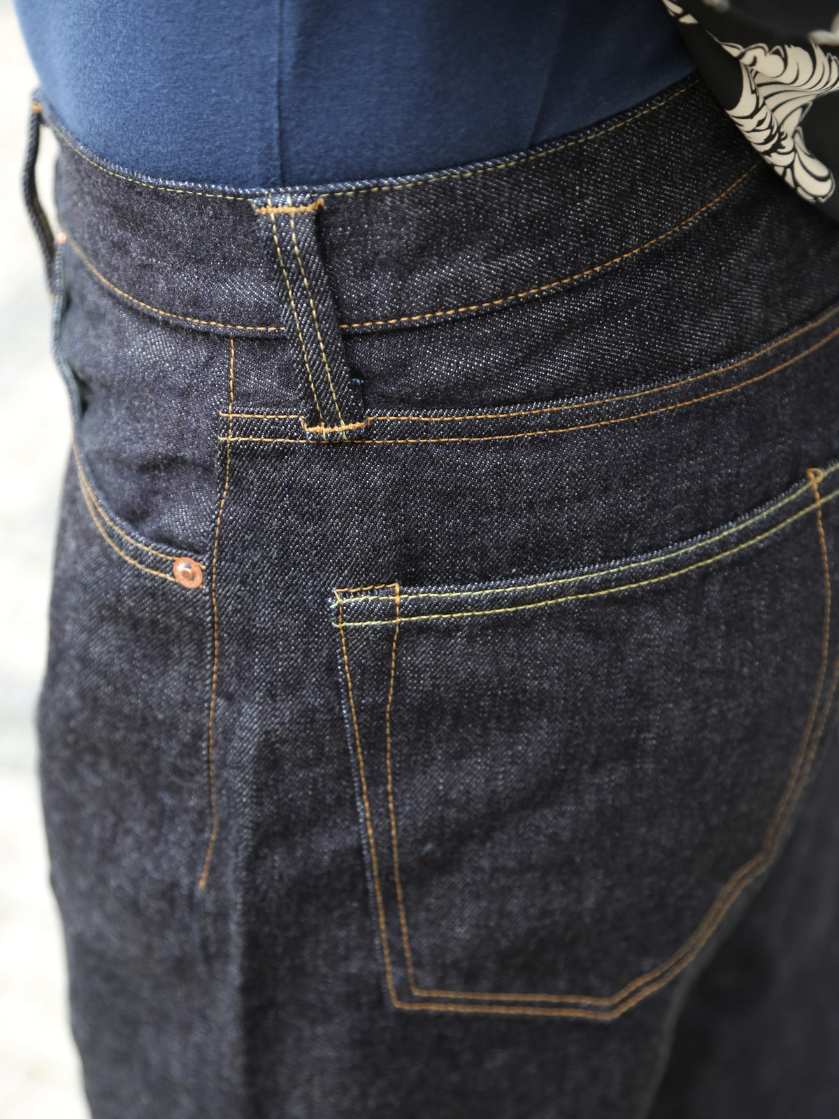 Momotaro 15.7oz #100 Classic Straight Jeans – Black (MMJB0101)