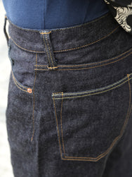 Momotaro 15.7oz #100 Classic Straight Jeans – Black (MMJB0101)