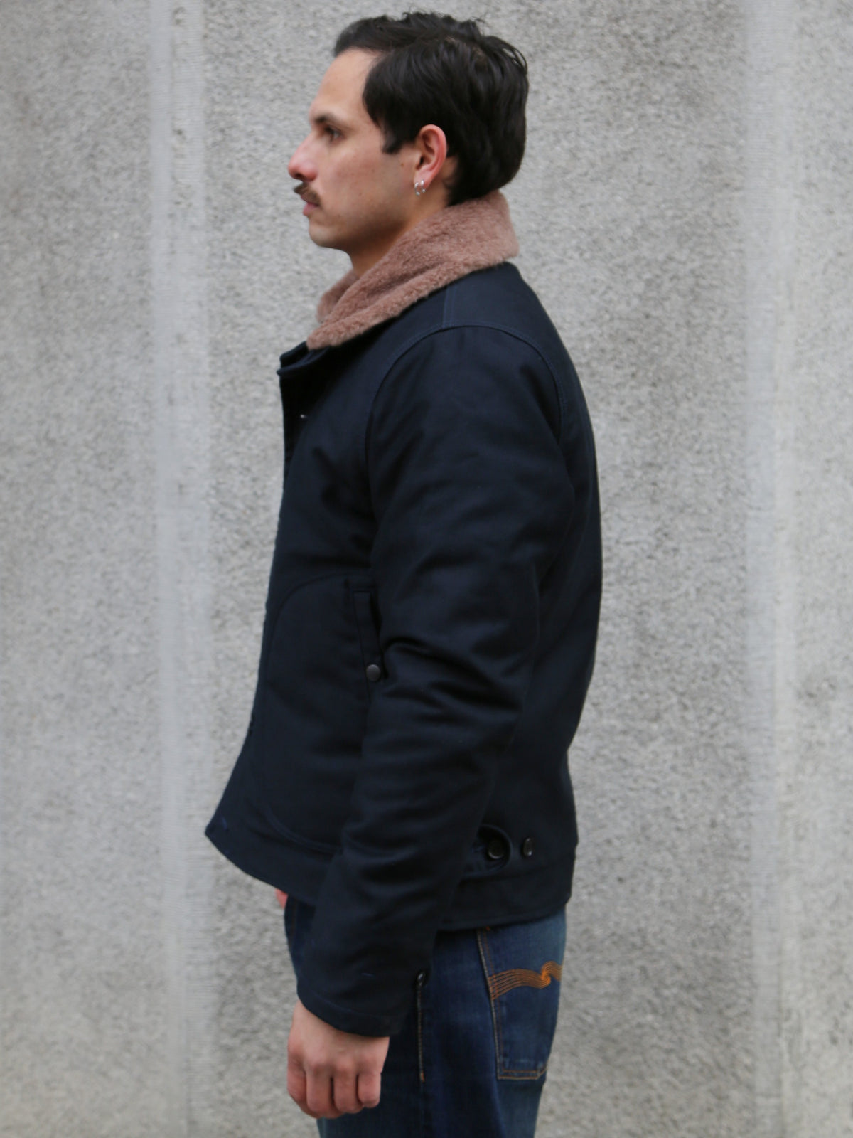 Iron Heart Whipcord N1 Deck Jacket – Navy (IHM-35-NAV)