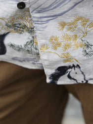 Black Sign “Raging Horse” Geronimo Shirt – Salt White (BSSL-26106)