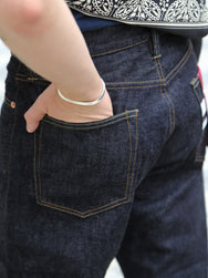 Momotaro 15.7oz #100 Classic Straight Jeans – Black (MMJB0101)