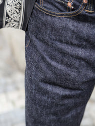 Momotaro 15.7oz #100 Classic Straight Jeans – Black (MMJB0101)