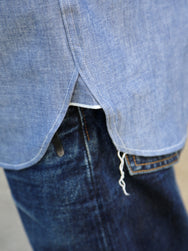 The Real McCOY's U.S. Navy Chambray Shirt LS (Modify) – Light Blue (MS25003)