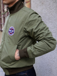 Iron Heart IHJ-130-OLV Reversible Tanker Jacket – Olive