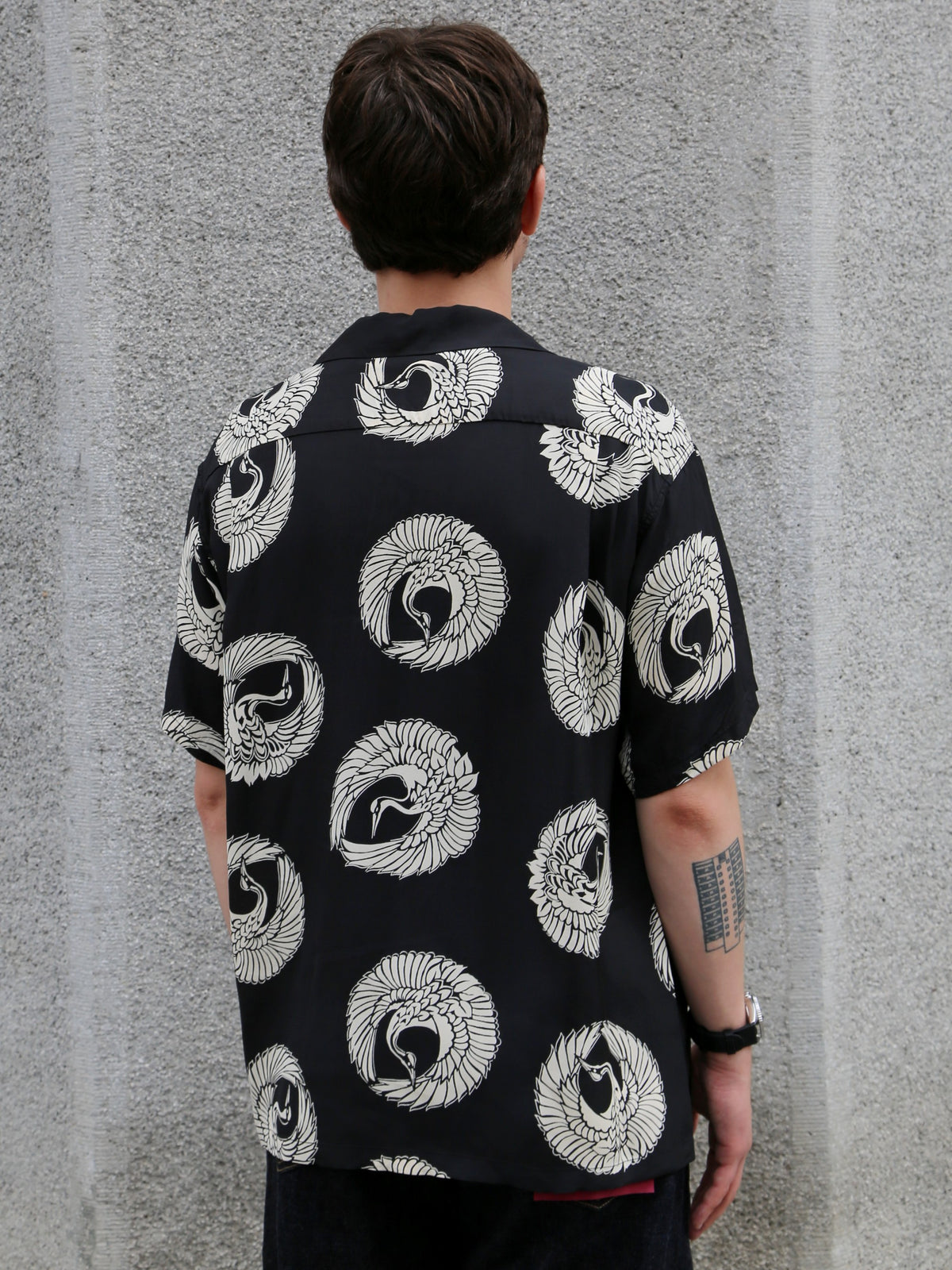 Sun Surf ‘Oriental Border’ Rayon Hawaiian Shirt – Black (SS39629-119)