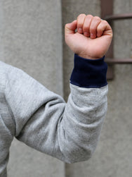 Whitesville Two Tone Attached Hood Sweatshirt – Grey/Blue (WV69642-128)