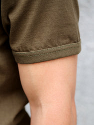 The Real McCoy's Gusset Tee – Olive (MC23020-150)