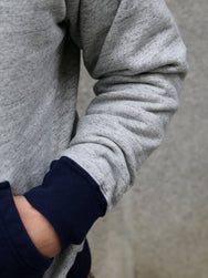 Whitesville Two Tone Attached Hood Sweatshirt – Grey/Blue (WV69642-128)