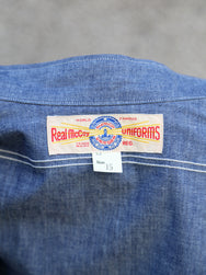 The Real McCOY's U.S. Navy Chambray Shirt LS (Modify) – Light Blue (MS25003)