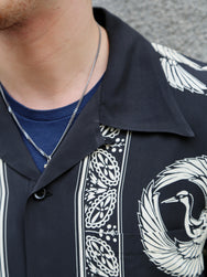 Sun Surf ‘Oriental Border’ Rayon Hawaiian Shirt – Black (SS39629-119)