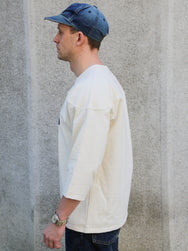The Real McCOY's Heavy Cotton Football Tee / 32nd Sig. – Ecru (MC25020)