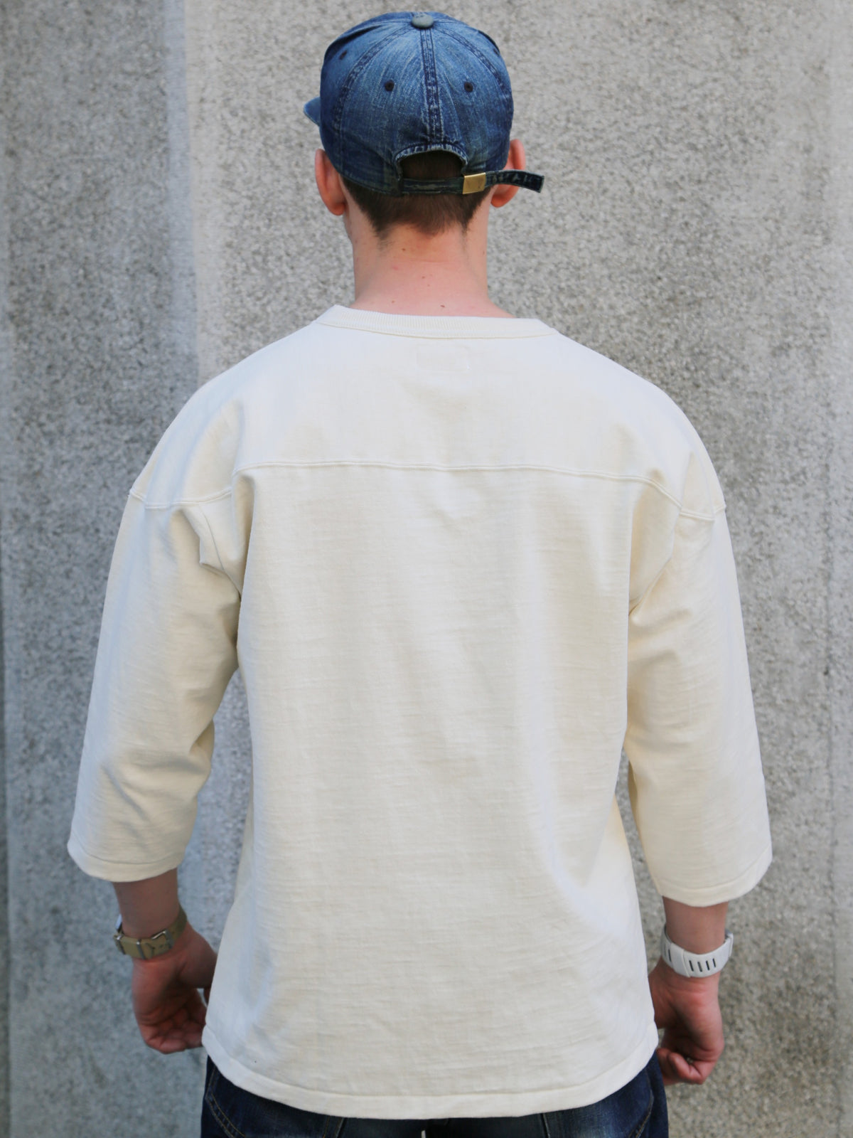 The Real McCOY's Heavy Cotton Football Tee / 32nd Sig. – Ecru (MC25020)