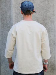 The Real McCOY's Heavy Cotton Football Tee / 32nd Sig. – Ecru (MC25020)