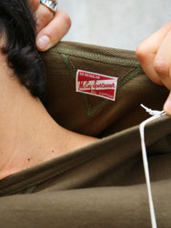 The Real McCoy's Gusset Tee – Olive (MC23020-150)