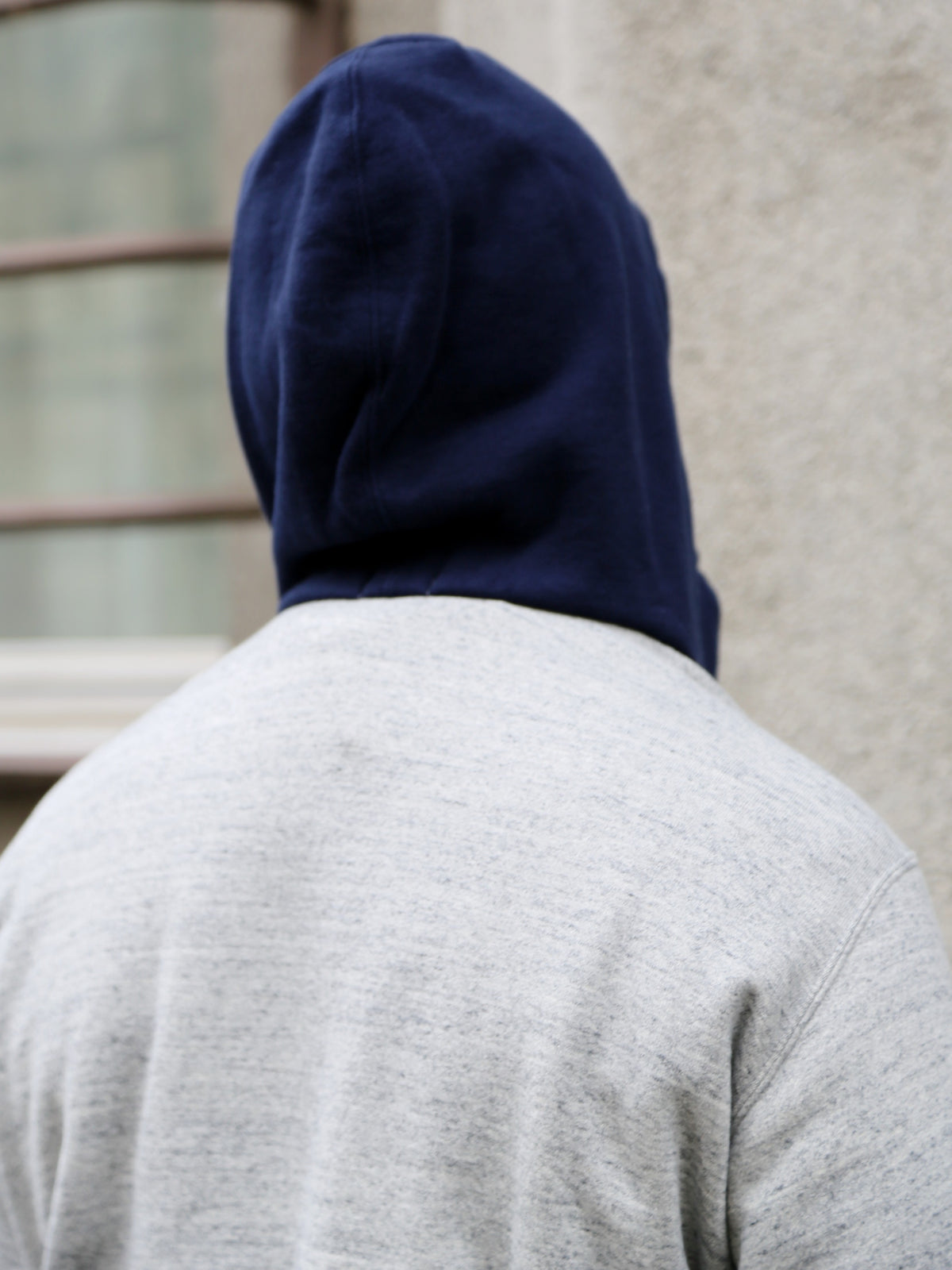 Whitesville Two Tone Attached Hood Sweatshirt – Grey/Blue (WV69642-128)