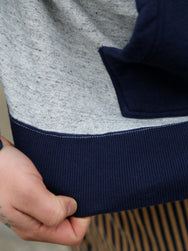 Whitesville Two Tone Attached Hood Sweatshirt – Grey/Blue (WV69642-128)