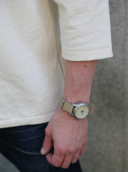 The Real McCOY's Heavy Cotton Football Tee / 32nd Sig. – Ecru (MC25020)