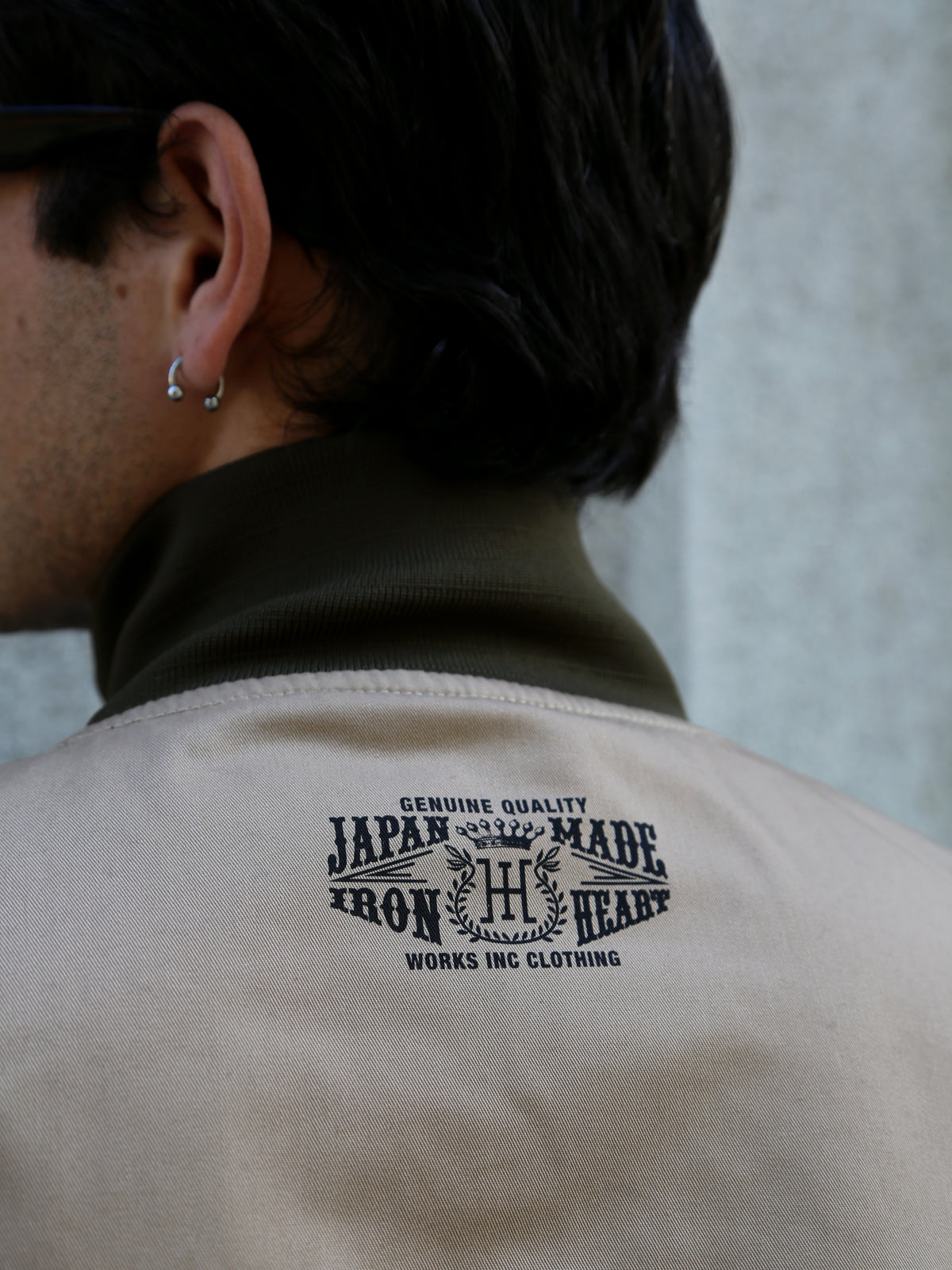 Iron Heart IHJ-130-OLV Reversible Tanker Jacket – Olive