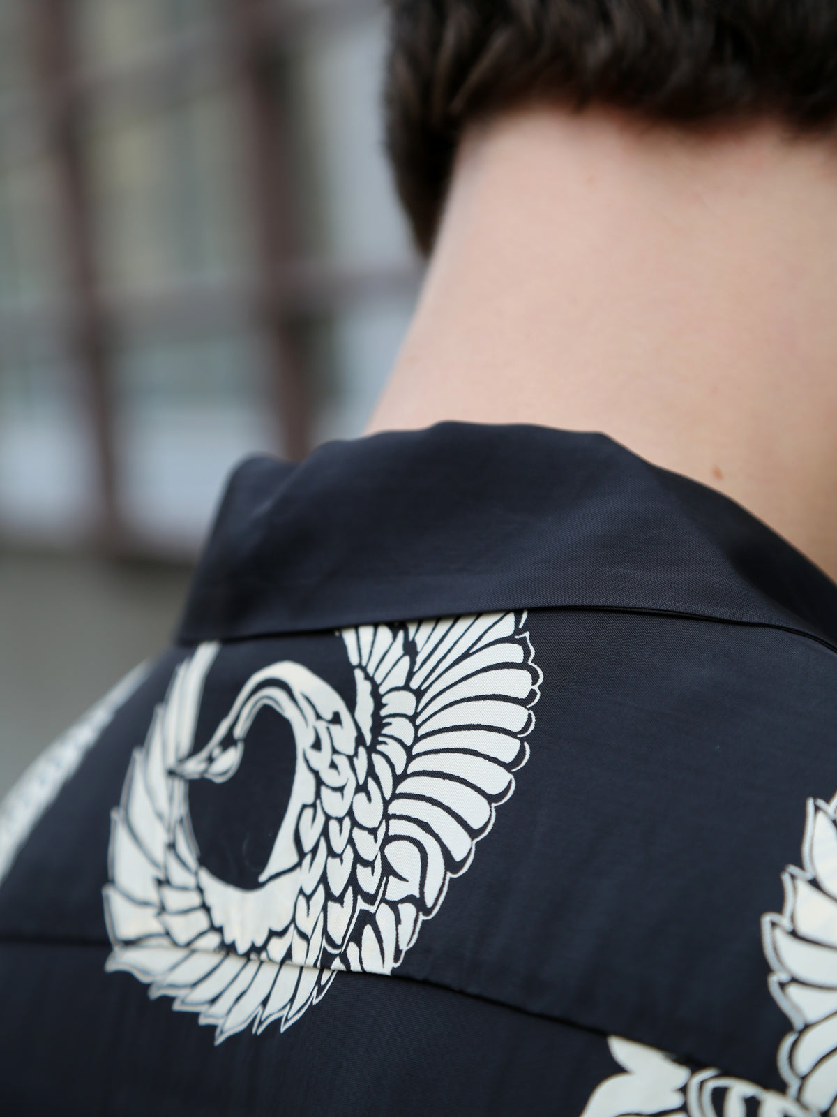 Sun Surf ‘Oriental Border’ Rayon Hawaiian Shirt – Black (SS39629-119)