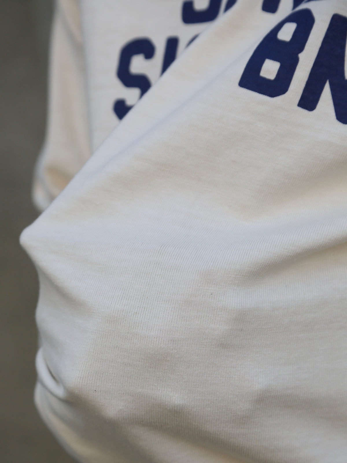 The Real McCOY's Heavy Cotton Football Tee / 32nd Sig. – Ecru (MC25020)