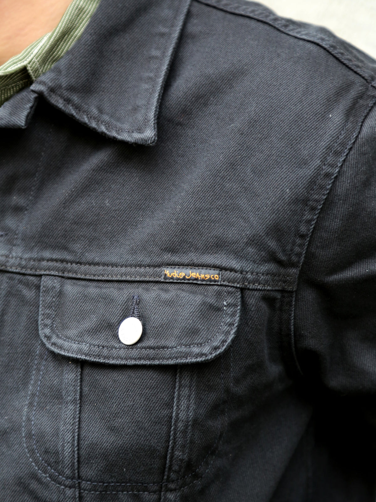 Nudie Jeans Danny Rinsed Denim Jacket – Black