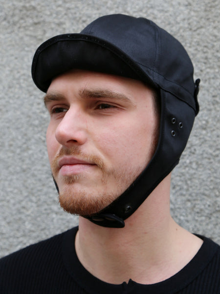 Black Sign Military Chino Aviator Cap – Midnight Black (BSSC-26903)