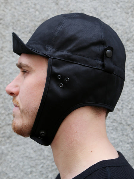 Black Sign Military Chino Aviator Cap – Midnight Black (BSSC-26903)